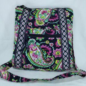 Vera Bradley Petal Paisley Crossbody Bag Pink Quilted Floral Purse EUC Y2K Retro
